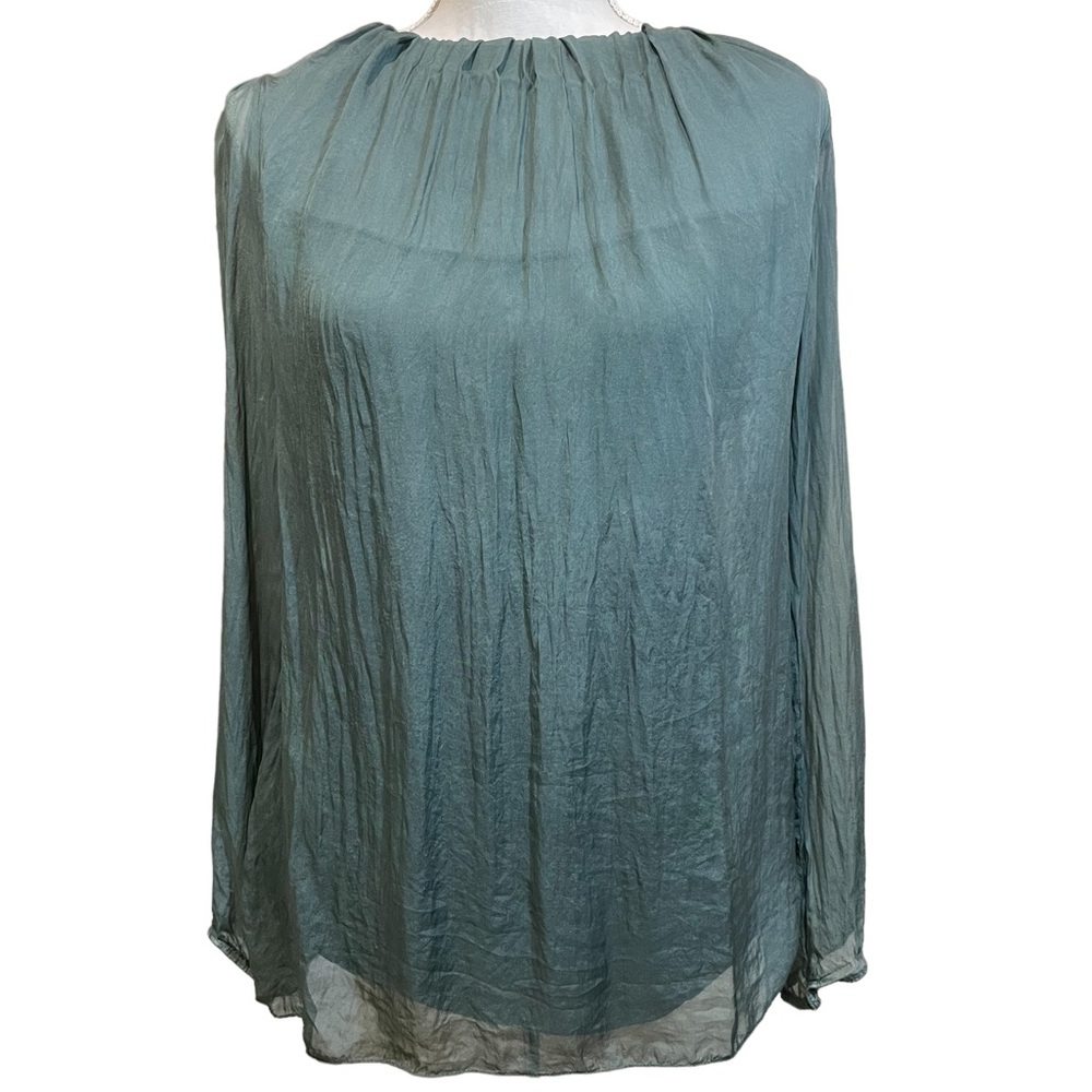 Carla Conti Lined Silk Blouse. Size XS